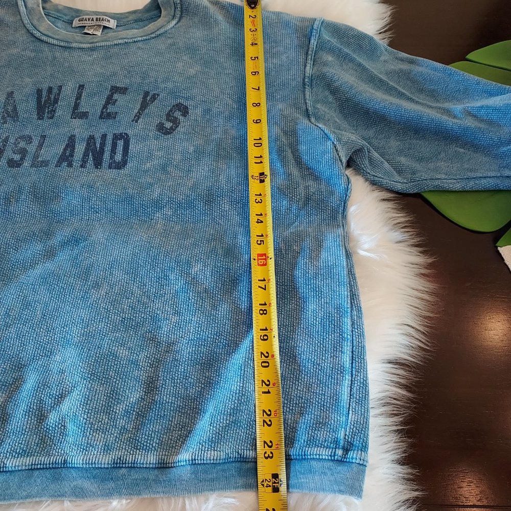 Guava Beach Resortwear: 100% Cotton Waffle Sweatshirt : Size L - Picture 5 of 7